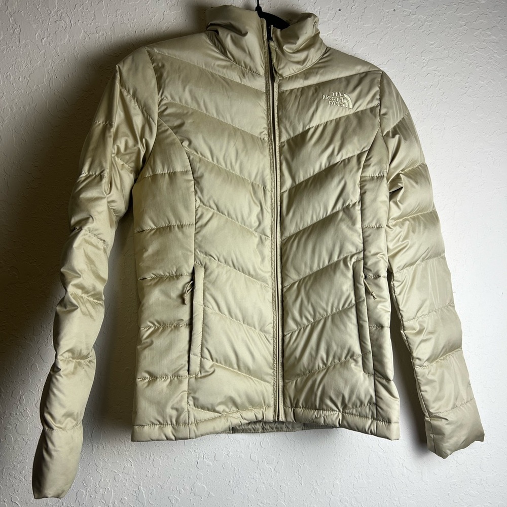The NORTH FACE TAMBURELLO JACKET Puffer‎ XS Beige PARKA TNF Coat Quilted  Down
